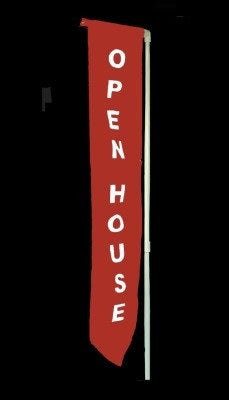 Open House  Red Yard Banner