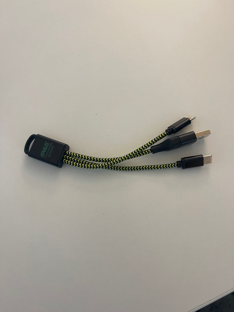 FMLS Fusion Logo Two Prong Charger with USB