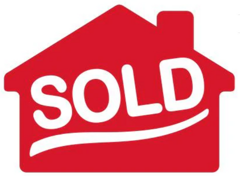 House Shape Sold Sticker/500