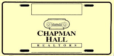 Chapman Hall License Plate