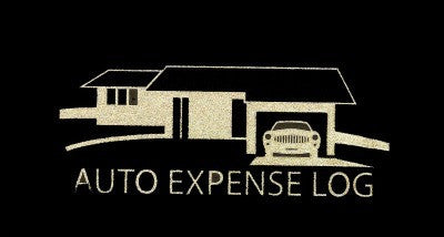 Auto Expense Log Black