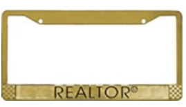 Realtor License Plate Frame Br
