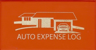Auto Expense Log Book Red