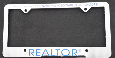 Realtor License Plate Frame Si
